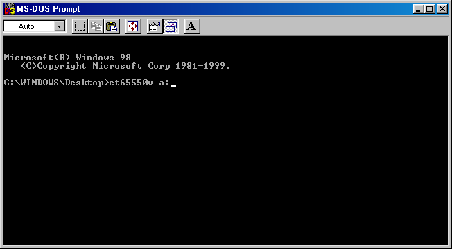 Running the file with the appropriate parameter Running the file with the appropriate parameter