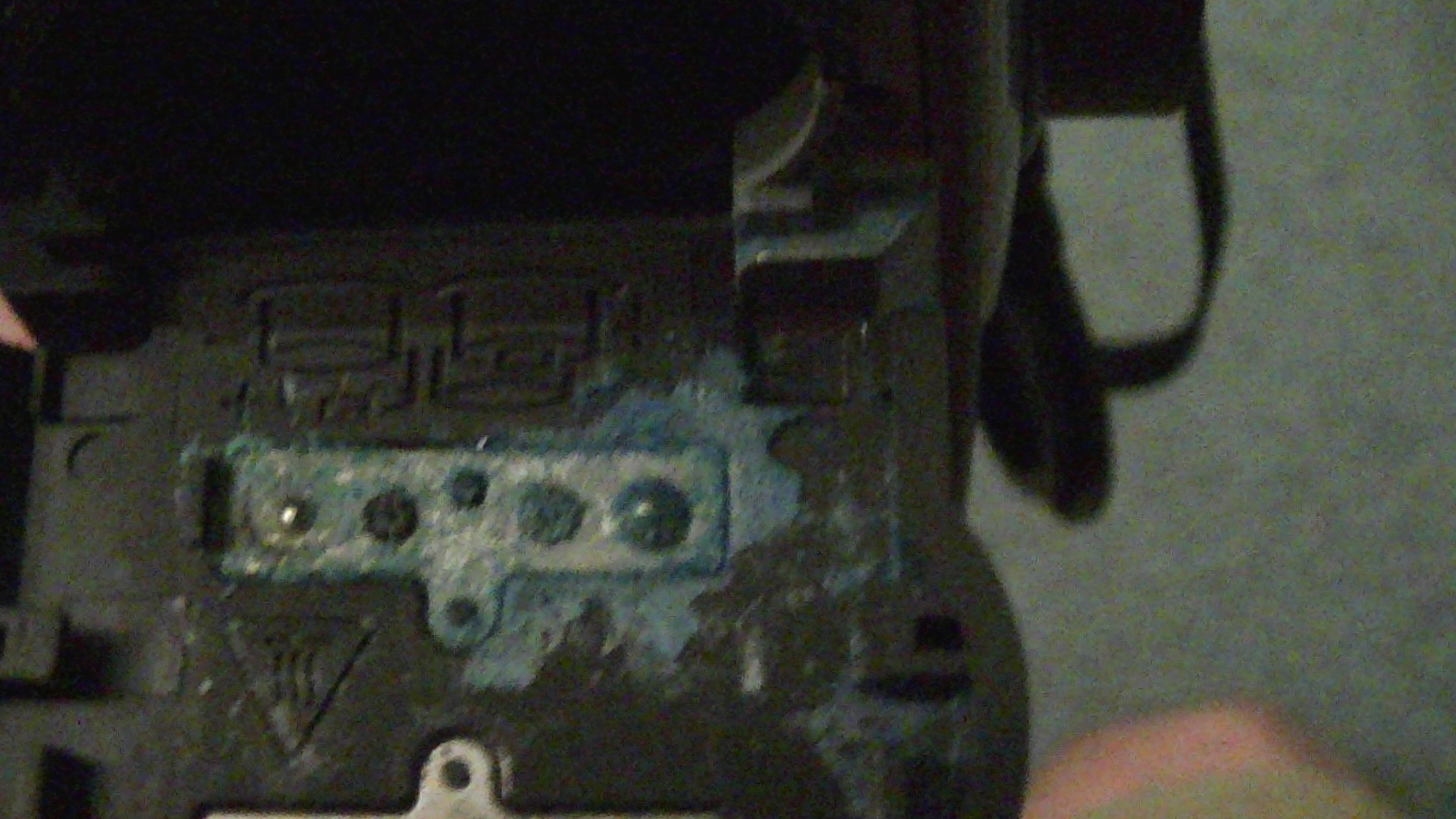 Corroded battery compartment