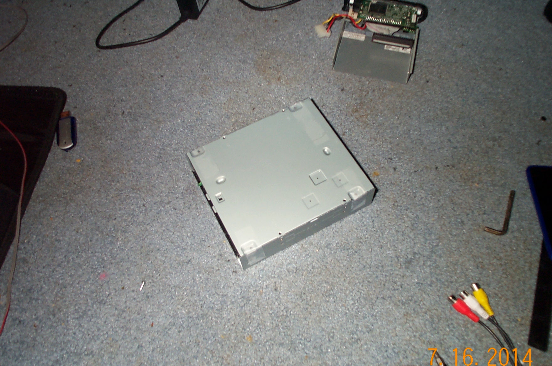 You can't see it, but the cover is taped together The tape job