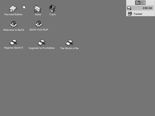 BeOS 5 Desktop