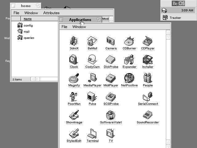 BeOS 5 Tracker