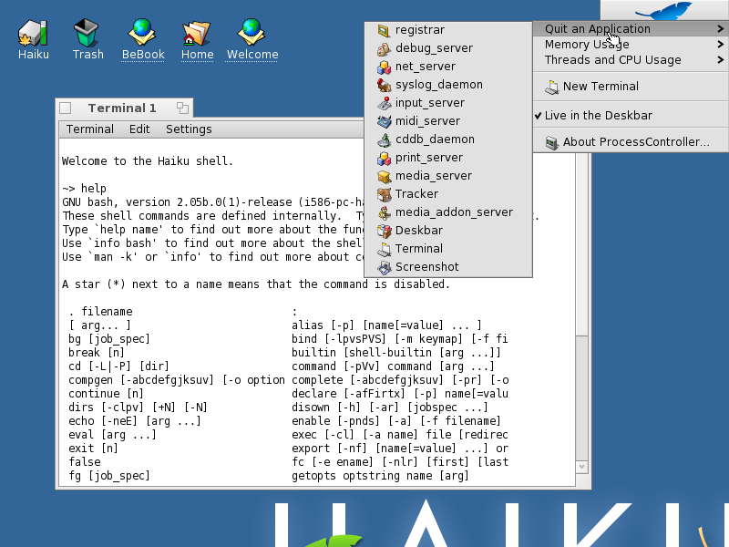 Haiku A1 Terminal