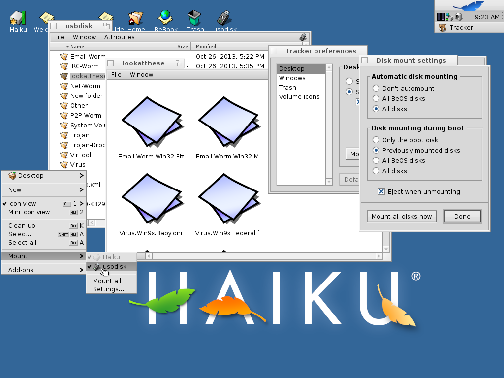 Haiku Alpha 4.1 Mount