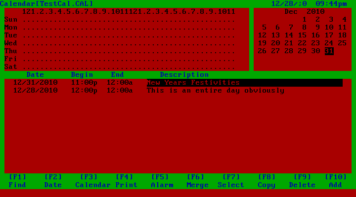 Deskmate 2 Calendar