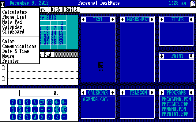 PDM System Menu
