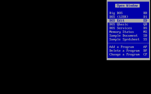Desqview 2.8 Open