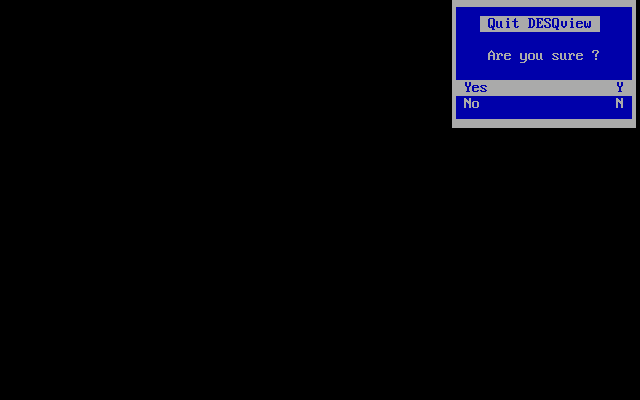Exiting Desqview 2.8