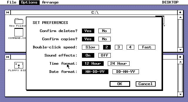 GEM 2.1 Preferences
