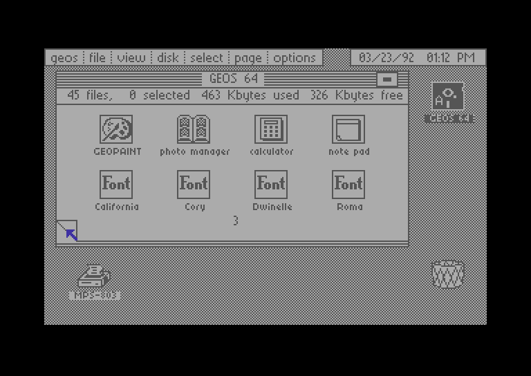 C64 GEOS Page
