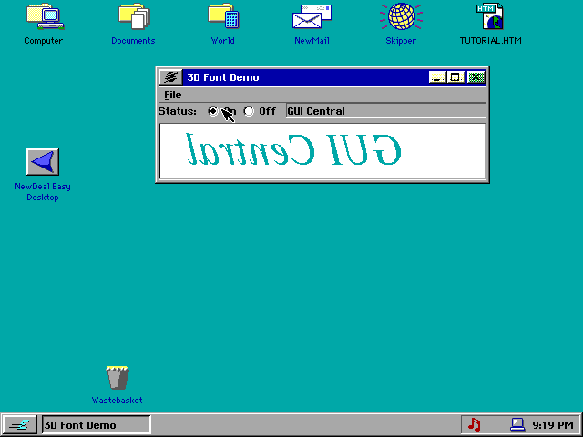 NewDeal Office 2000 3D Demo Program