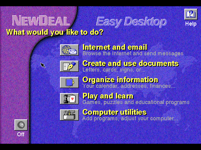 NewDeal Office 2000 Easy Mode Main
