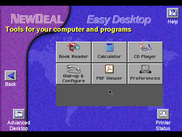 NewDeal Office 2000 Easy Mode Preferences