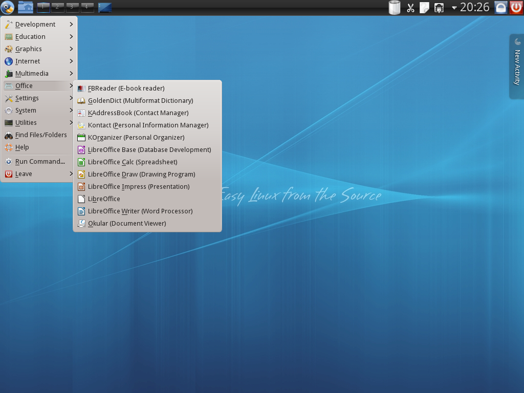 Calculate Desktop Menu