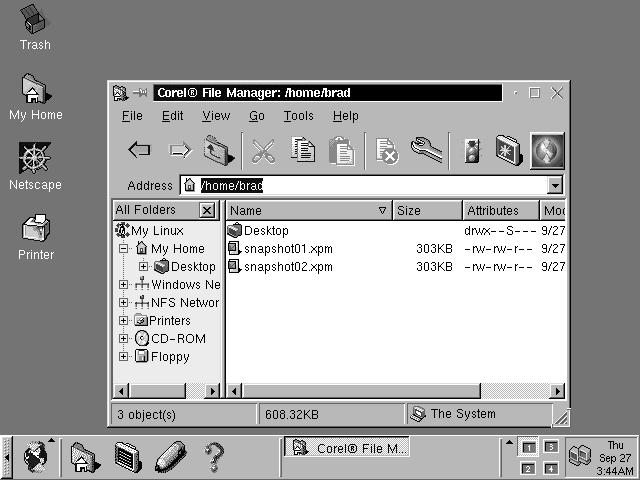 Corel File Management