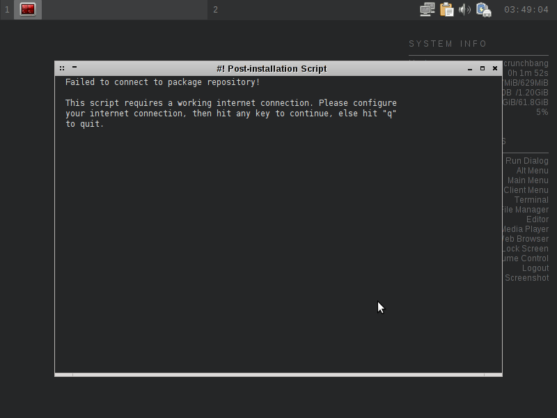 CrunchBang Post-Installer Script
