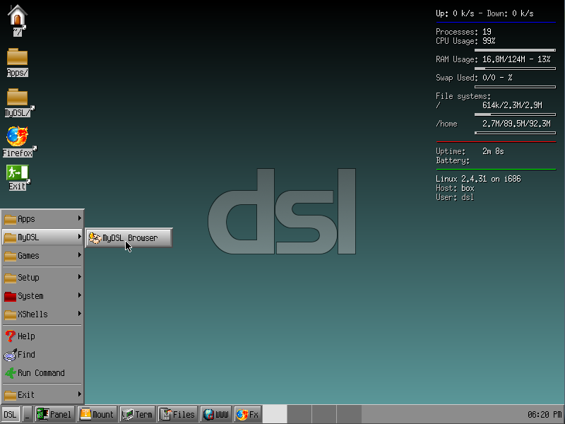 DSL Menu