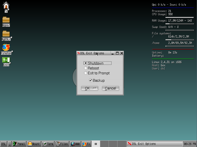 DSL Shutdown