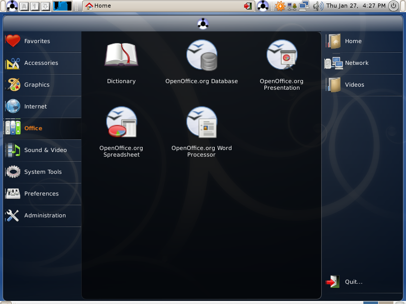 EEEBuntu 2.0 OpenOffice