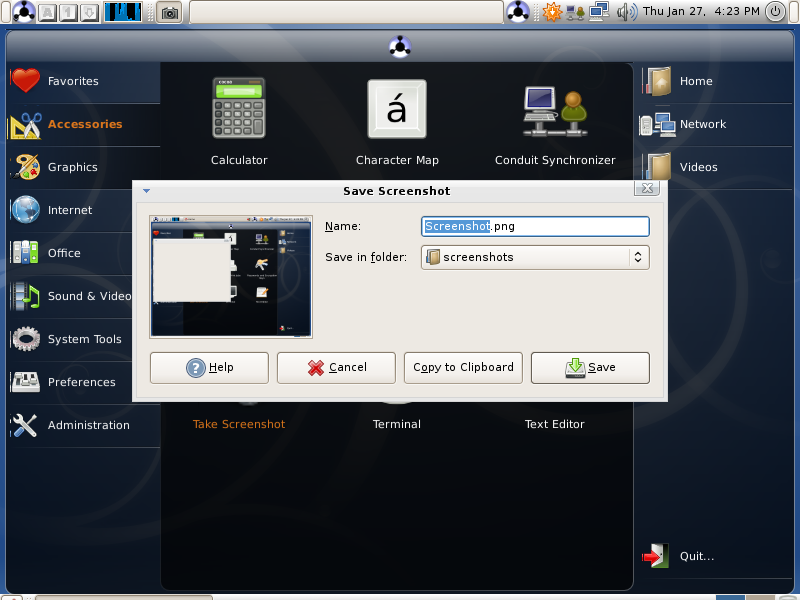 EEEBuntu 2.0 Screenshot Utility