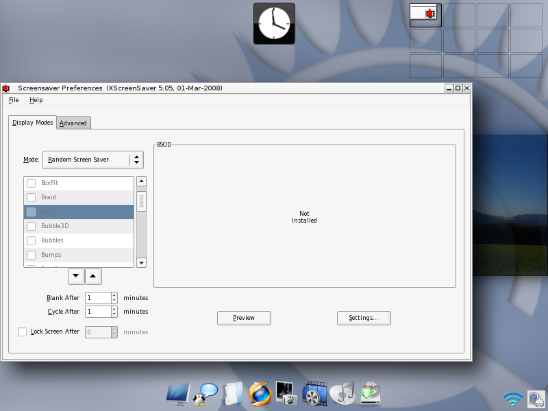 Elive 2 Topaz Screensaver