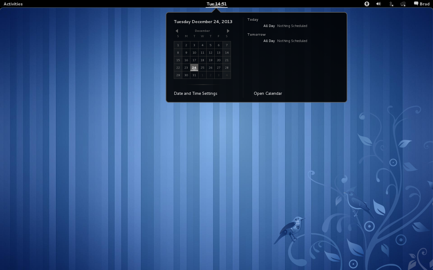 Fedora 15 Date