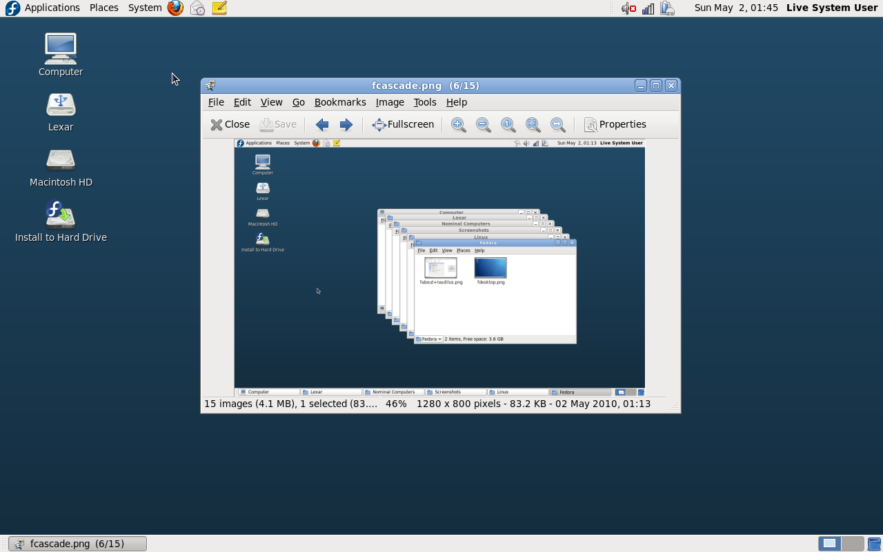 Fedora 12 GNOME GThumb