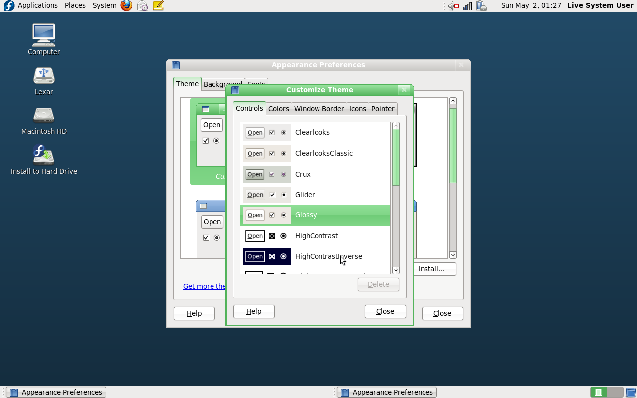 Fedora 12 GNOME Themes