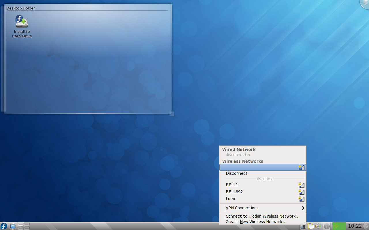 Fedora 12 KDE Network Manager