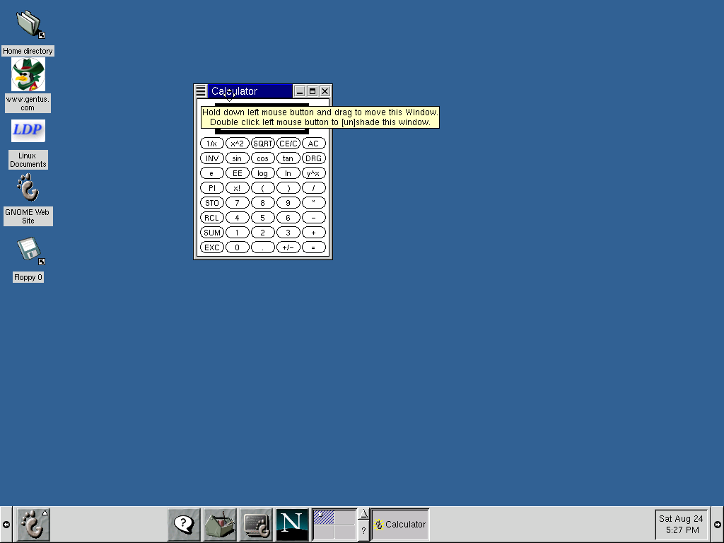 Gentus Linux Calculator