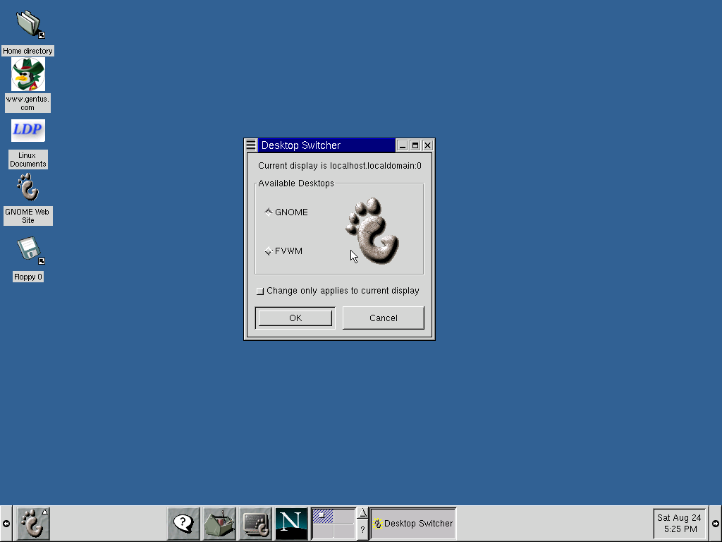 Gentus Linux Desktop switcher
