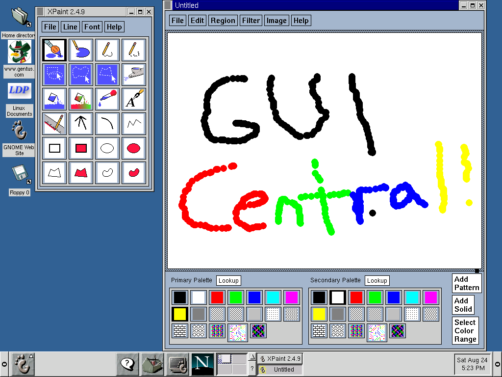 Gentus Linux Paint