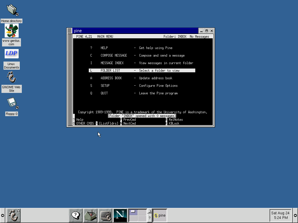 Gentus Linux Pine