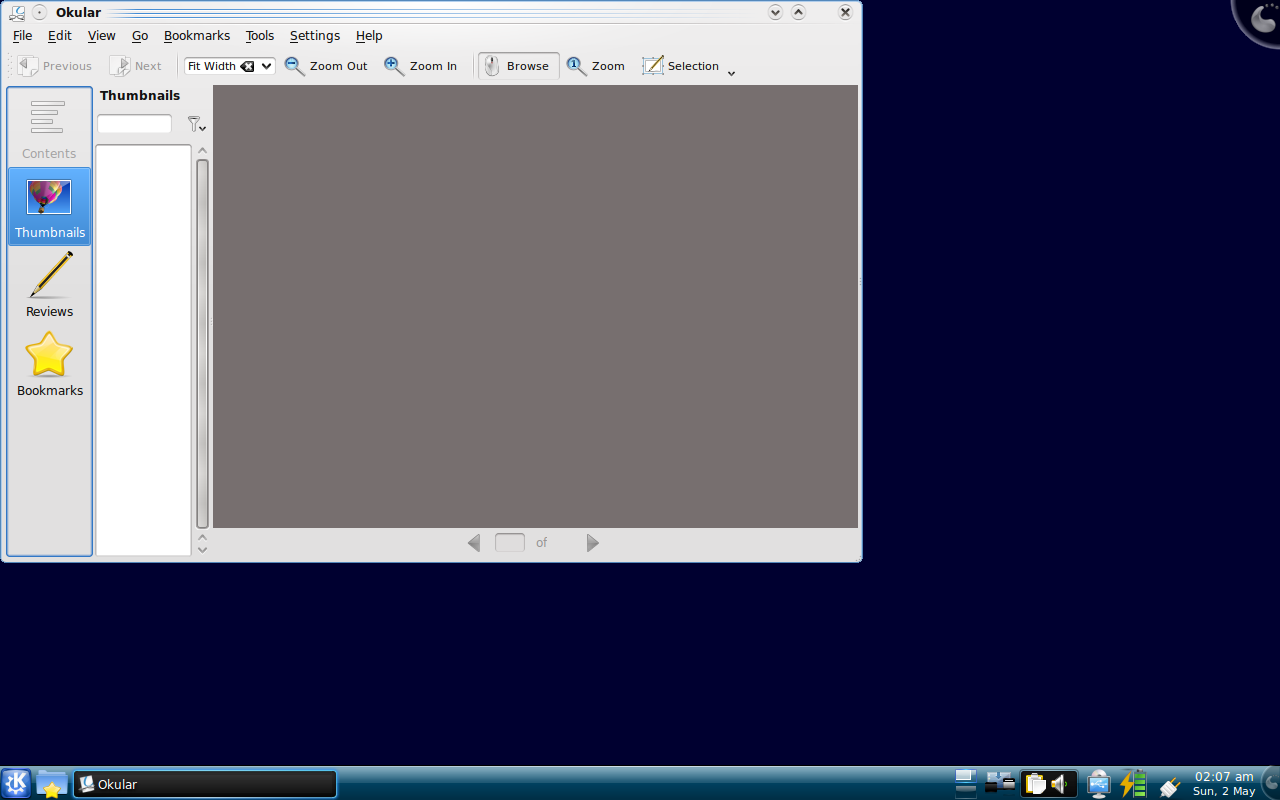 Kubuntu 9.04 Okular