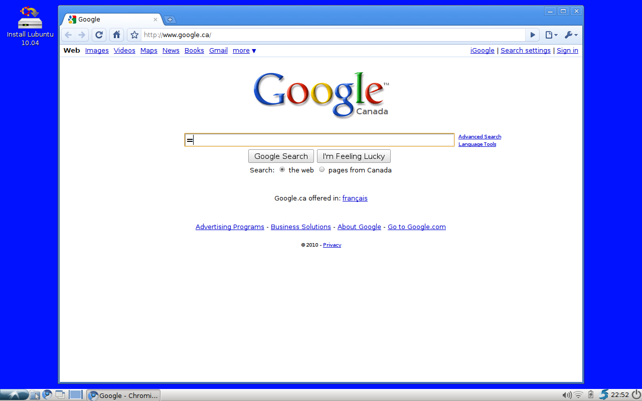 Lubuntu 10.04 Chromium