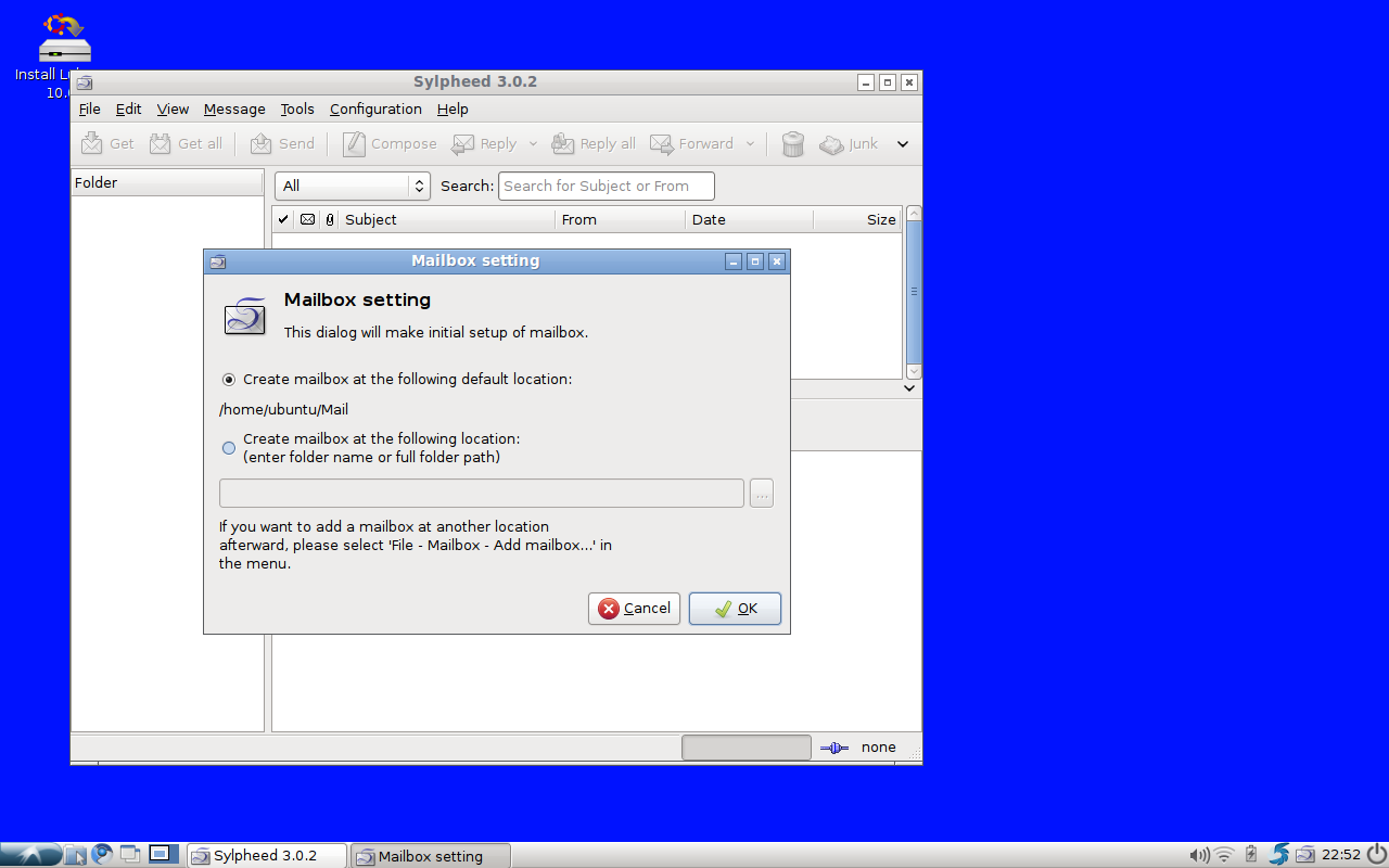 Lubuntu 10.04 Sylpheed