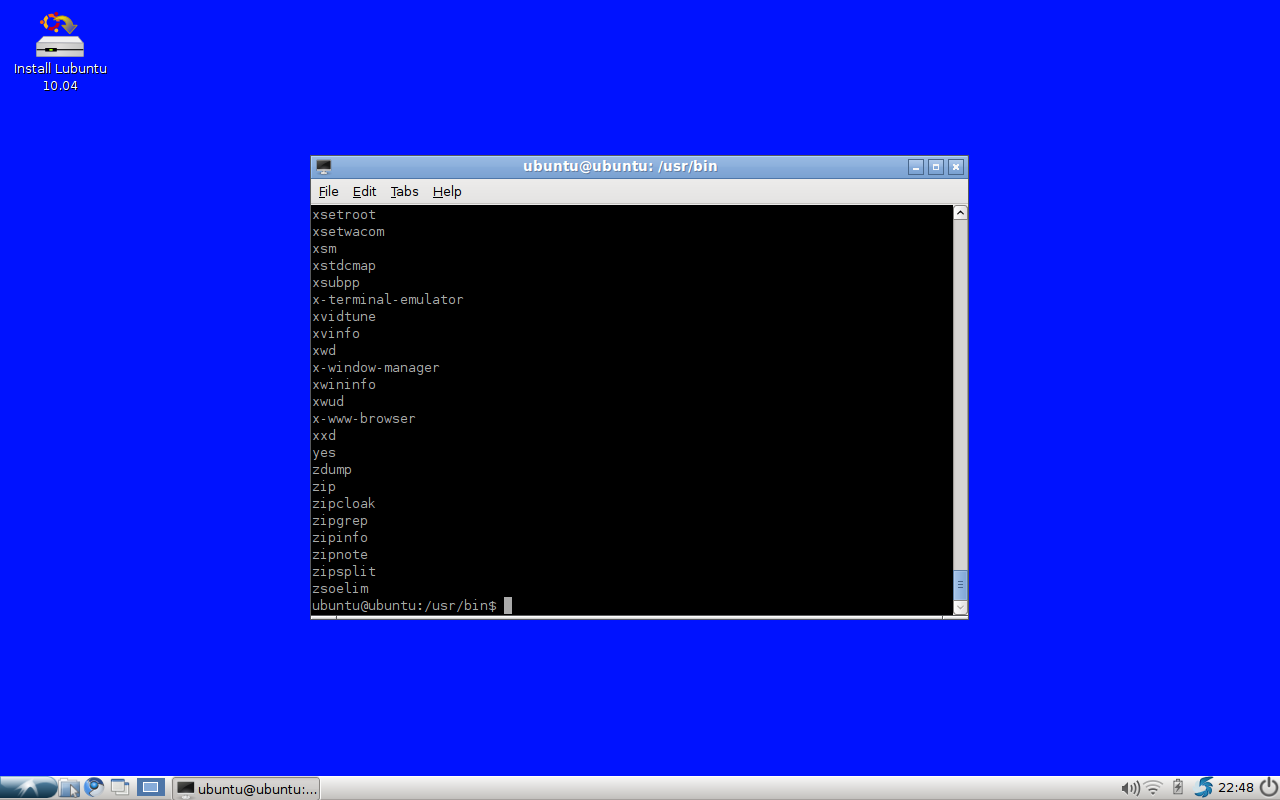Lubuntu 10.04 Terminal