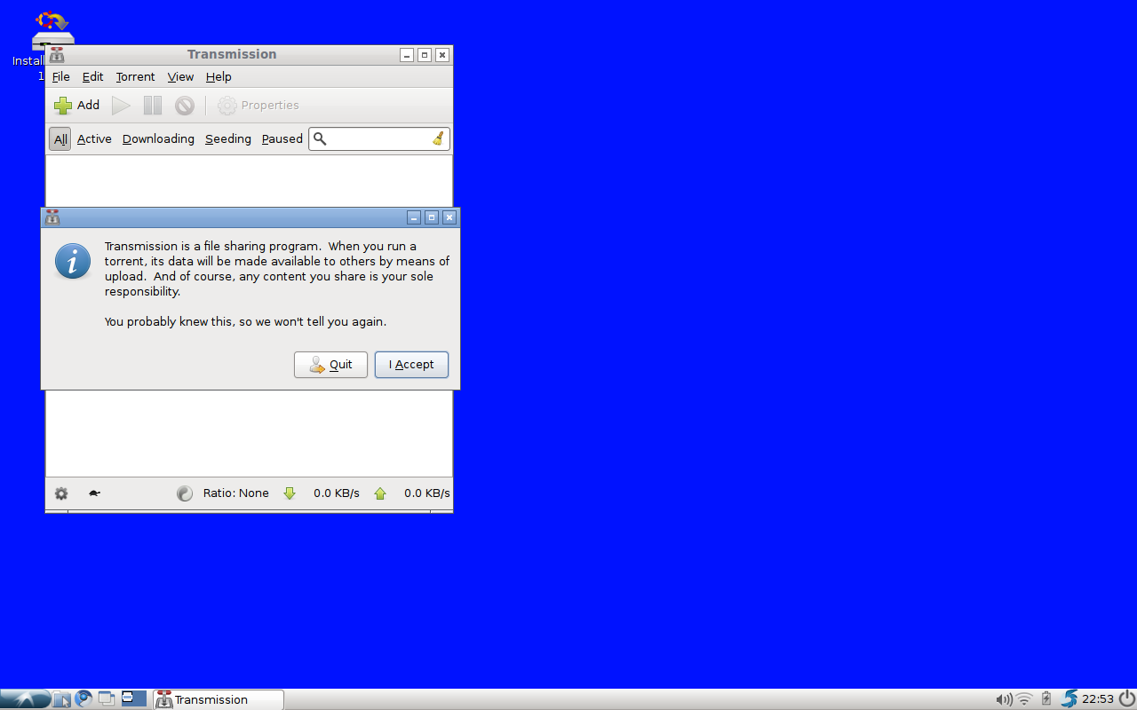 Lubuntu 10.04 Transmission