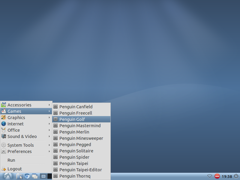 Lubuntu 11.04 Menu