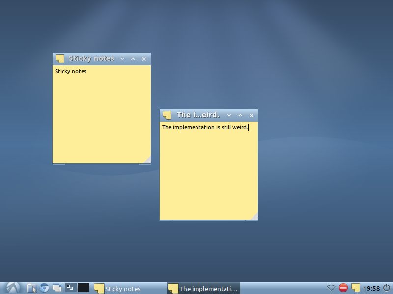 Lubuntu 11.04 Sticky Notes