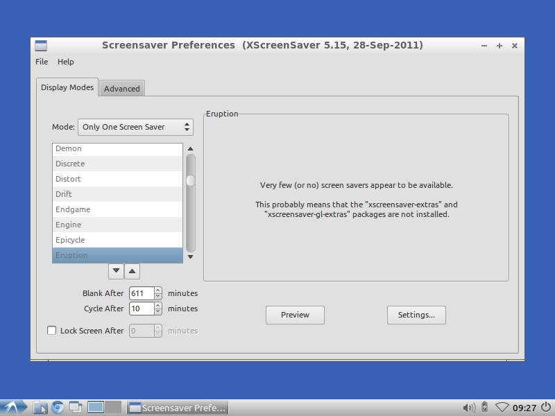 Lubuntu 12.04 XScreenSaver