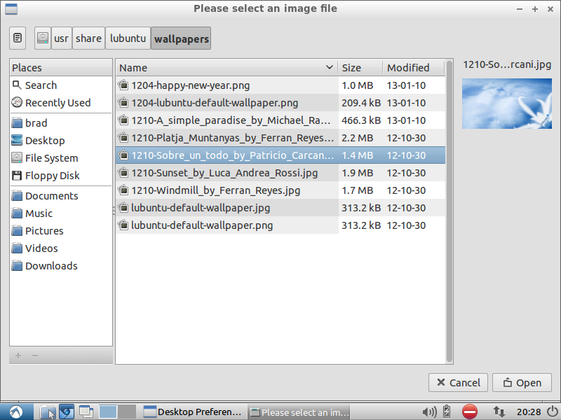 Lubuntu 12.10 Desktop Backgrounds