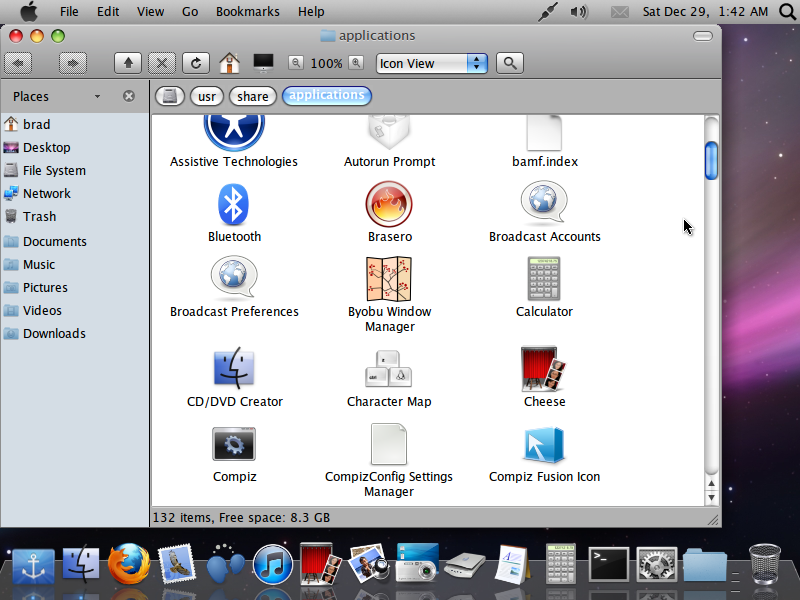 Macbuntu Application Folder
