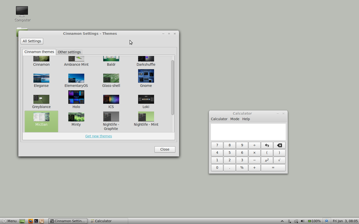Mint 13 Cinnamon Themes