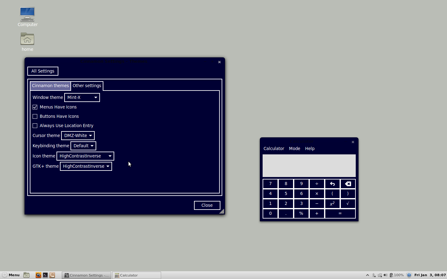 Mint 13 Cinnamon Themes