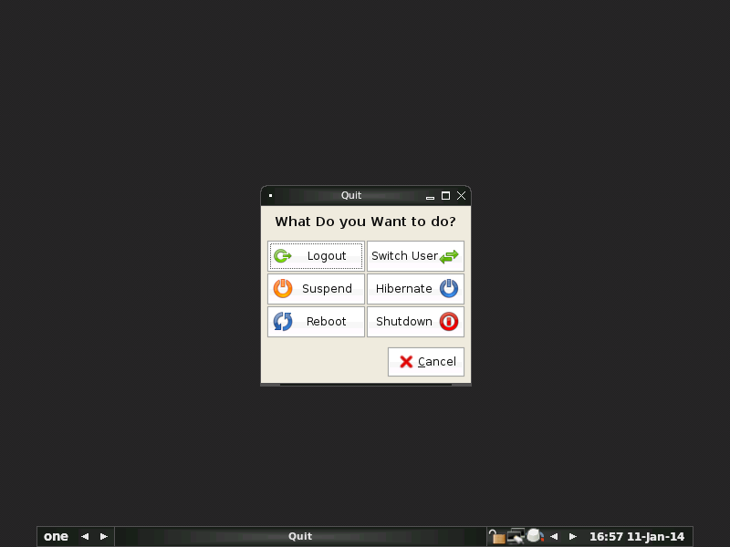 Linux Mint 5 Shutdown