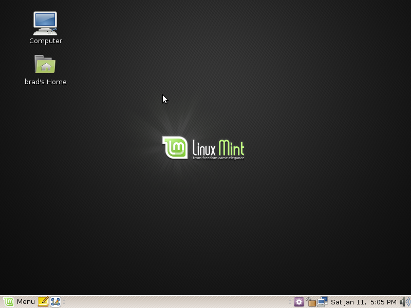 Linux Mint 6 Desktop