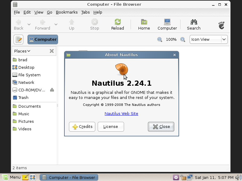 Linux Mint 6 File Management