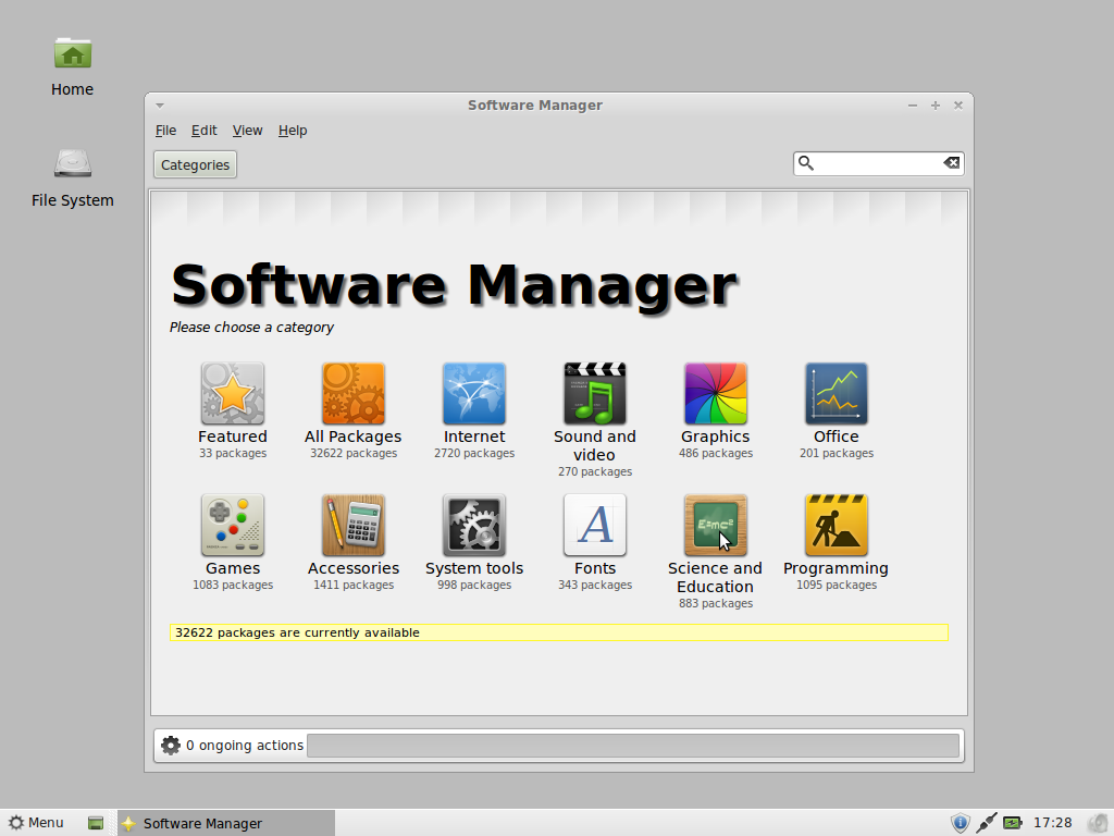LMDE 11 XFCE Software Manager