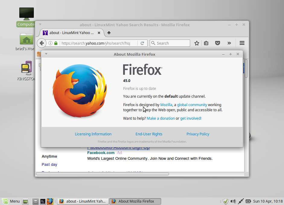 LMDE 2 Firefox