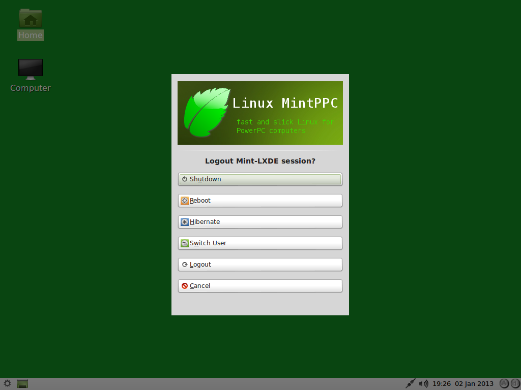 MintPPC 11 Shutdown